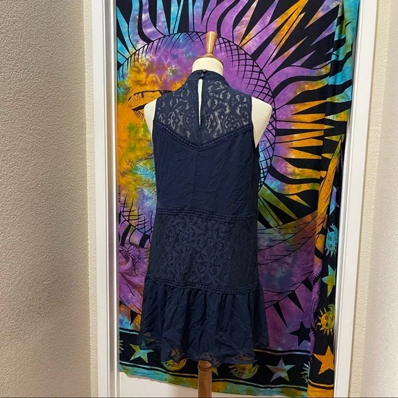 🌈 Lovely blue lace patchwork dress - Picture 7 of 10